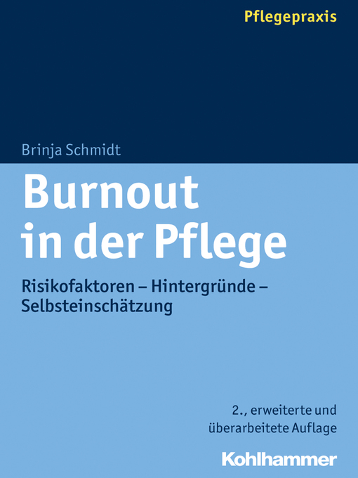 Cover image for Burnout in der Pflege